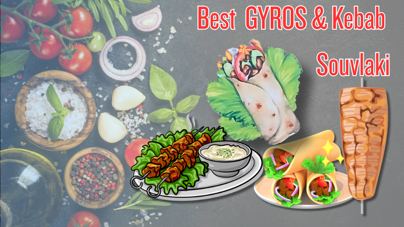 Home best gyros & kebab souvlaki in santorini