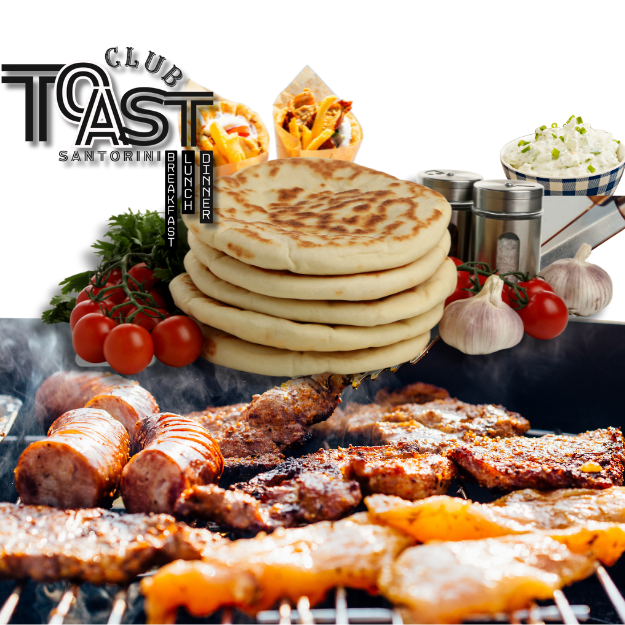 Home meat grill by toast club santorini