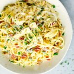 carbonara pasta santorini